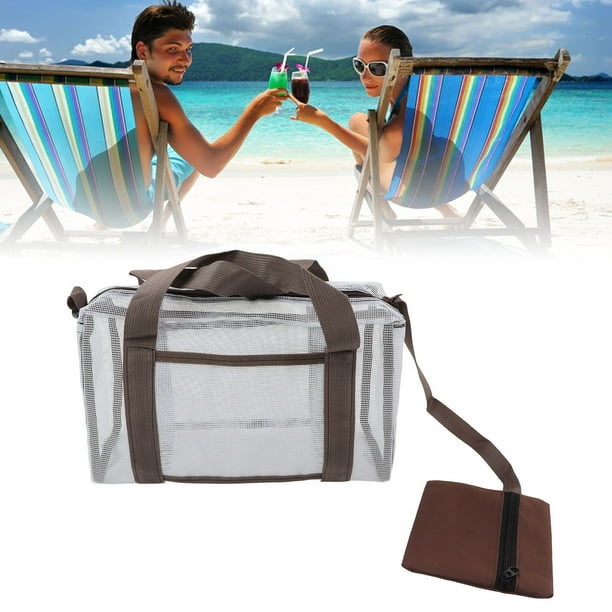 Bolsa Plegable Bolsa Rejilla Juguetes Playa Mochila Playa Bolsa De
