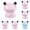 Pink*5+Blue*5+Green*5+Hot Pink*5, variant on Clearance Under $10 Desktop Ornament, 20pcs Resin Frogs Figurines Miniature Frog Figurines Garden Tiny Luminous Frogs Ornaments