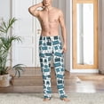 thumbnail image 2 of Naloa Modern Furniture Pajama Pants Men, PJ Bottoms, Sleep & Lounge Pants-Large, 2 of 6