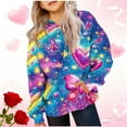 thumbnail image 1 of Cowsor Sweat à Capuche pour Enfants / Manches Longues Imprimé Col Rond / Tissu Extensible Doux / Tenue Décontractée Chaude pour École Quotidienne / Garçons Filles 2-14 Ans, 1 of 5