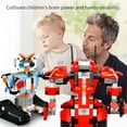 thumbnail image 3 of Smart Robot DIY Kit Intelligent Programmable Building Block Toy Science Engineering Educational Learning STEM Remote and Smartphone APP Control Gravity Induction Mode Voice Control Function, 3 of 7