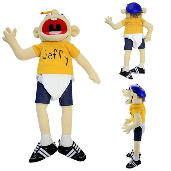 Jeffy Hand Puppet Toy, Role Play Hand Puppet Puppet Toys, Hand Puppets Christmas Party Favours 60cm Best Gift for Friends Kid Children Adult