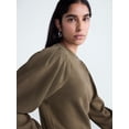 thumbnail image 4 of Scoop Women’s and Women's Plus Pleat Shoulder Sweatshirt, Sizes XS-4X, 4 of 4