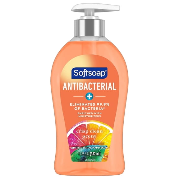 Softsoap Antibacterial Liquid Hand Soap with Moisturizers, Crisp Clean Scent, 11.25 fl oz