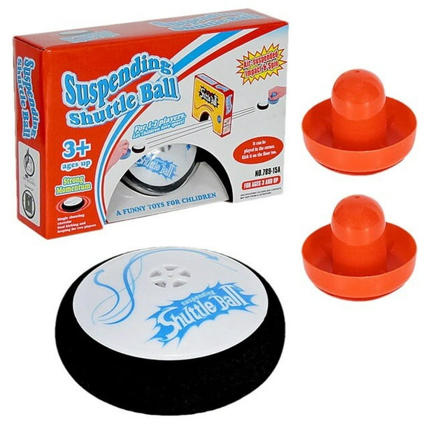 Hockey Hover Puck Mini Electric Floating Hockey with 2 Red Air Hockey  Pushers Air Hockey Board Game Toy Gift for Kids Adults
