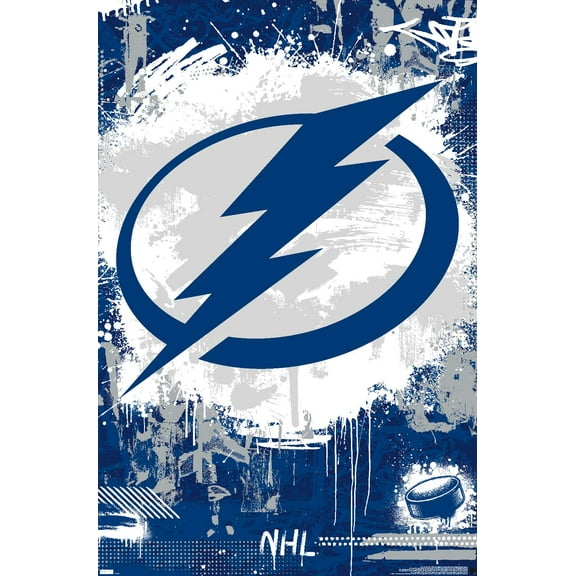 NHL Tampa Bay Lightning - Maximalist Logo 23 Wall Poster, 22.375" x 34"
