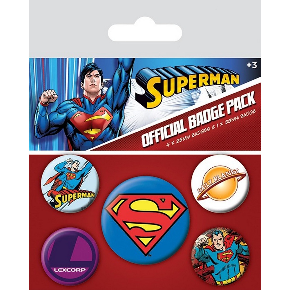 superman badge set pack of 5 walmart com walmart com