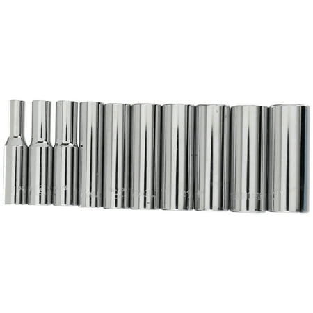 STANLEY STMT74870 10-Piece 1/4-Inch Drive Deep Socket Set, MM
