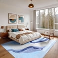 thumbnail image 2 of Ultrug Abstract Area Rug Soft Rugs Non-Slip Indoor Carpet for Bedroom Living Room Home Decor,4'x6',Blue, 2 of 7