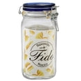 thumbnail image 2 of Bormioli Rocco Fido Blue Glass Jar, 2 of 6
