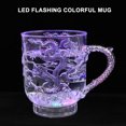 thumbnail image 4 of Taza de inducción acrílica con luces LED intermitentes, colorida, sensible al cambio de color, para agua, leche, té, café y bebidas, con diseño de dragón (285 ml), 4 of 8