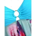 thumbnail image 4 of Tallas de tanta O-Anillo de mariposa Impresión de Malla de Malla Pañuelo Dobladillo Tanki Baño Tanki Rosegal Leggings de talla grande, 4 of 5