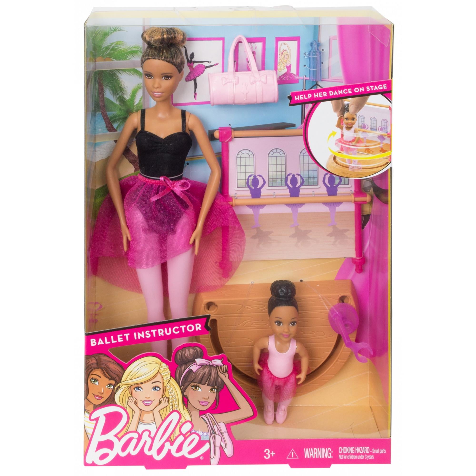 zwaarlijvigheid Humoristisch Belang Barbie Ballet Instructor Playset and Nikki Doll - Walmart.com