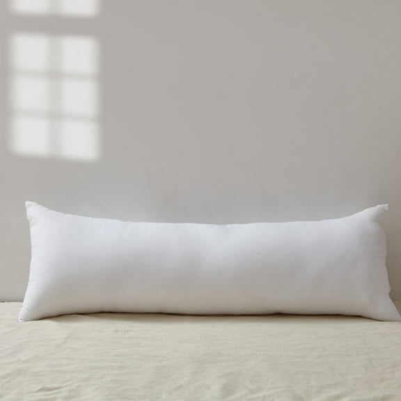 Vfedsrsge Pillow Inserts Soft Breathable Long Body Pillow Inserts, 20x30in White