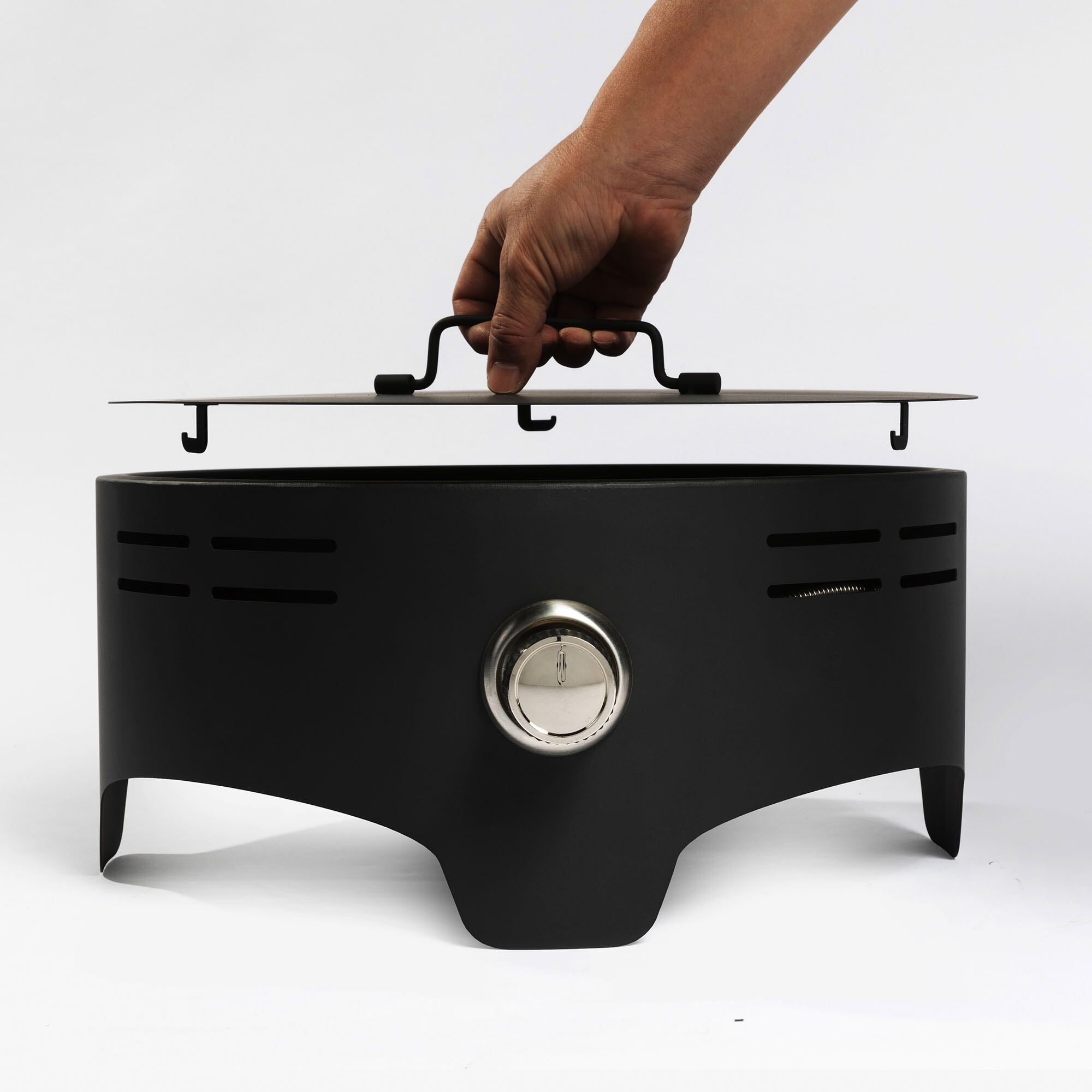 Patio Heater 15" Propane Tabletop Gas Fire, 40000 BTU Round Steel Fire Pit for Outdoor living room Garden Balcony -Black,Outdoor Space Heater