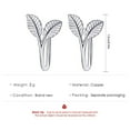 Small Fresh and Simple Tree Leaf Ear Clip Wind Beautiful Buds Ear Clip