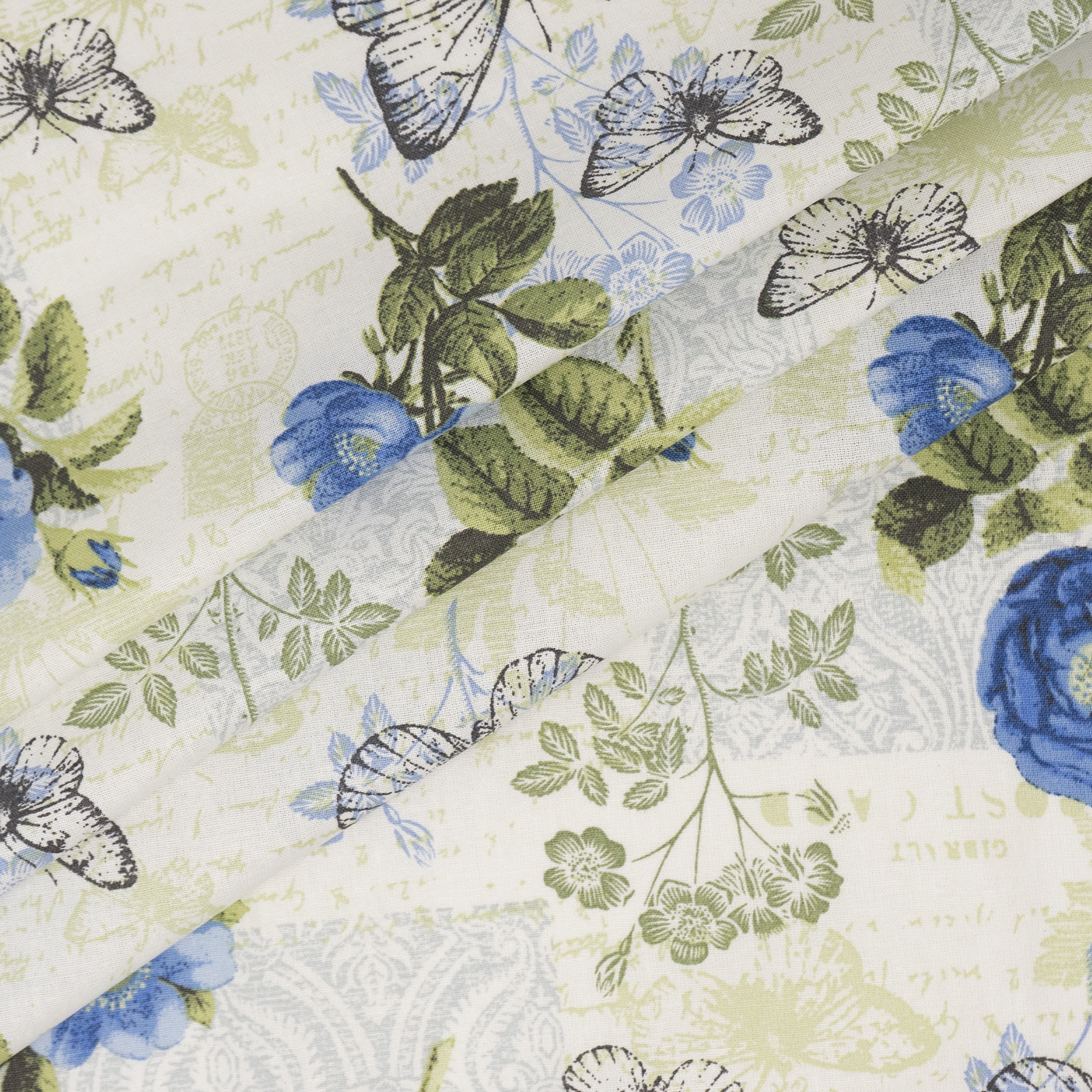 Waverly Inspirations 1 Yard Cut 100% Cotton Prints Fabric, Rose Province, 44" Wide for Quilting & Sewing