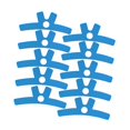 thumbnail image 2 of Rivenza 10 Pieces Tape Shoulder Pre Cut Elastic Athletic Strap Firm Support Sturdy Construction Breathable Material Comfortable Fit Muscle Support Blue, 2 of 8