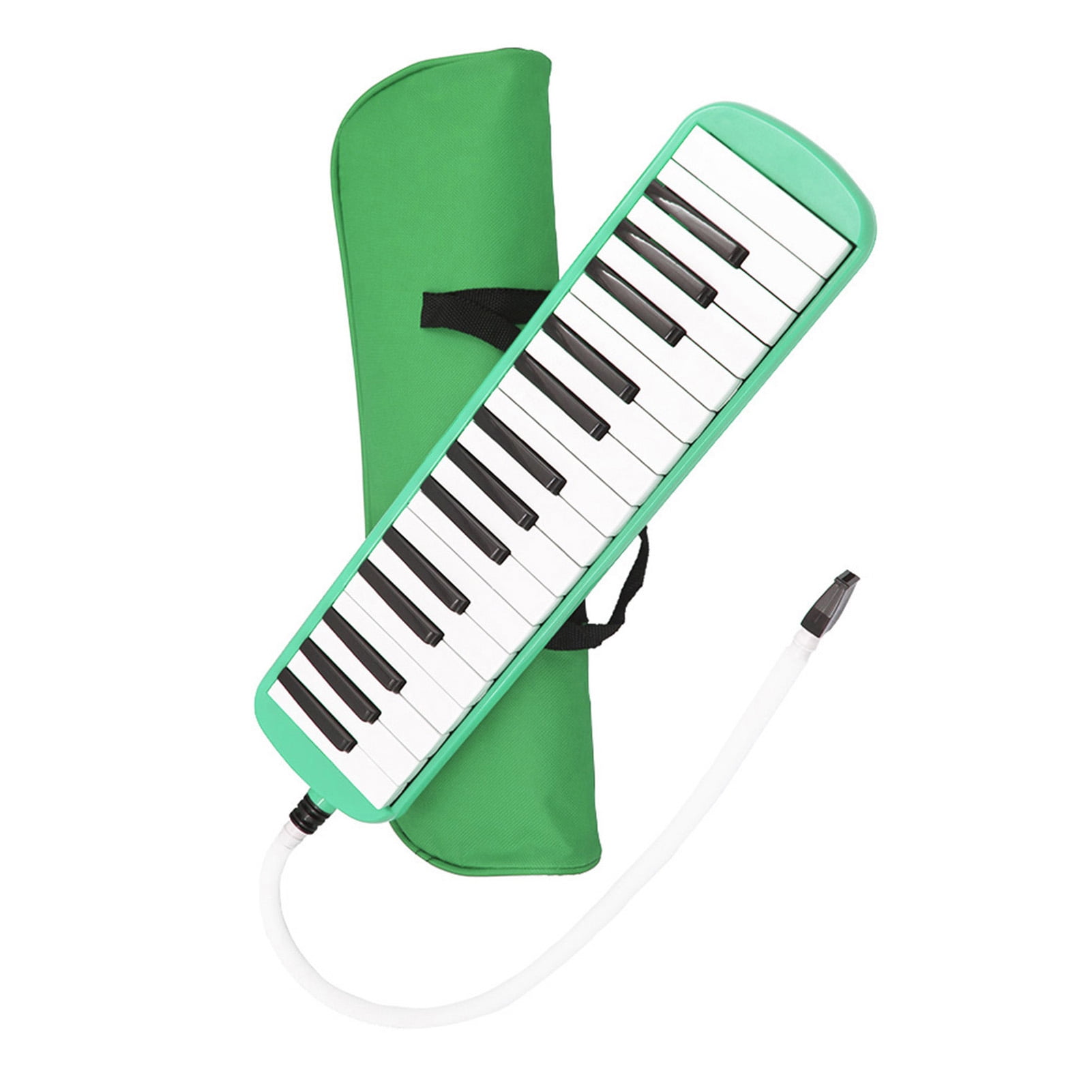 32 Piano Keys Melodica Musical Education Instrument for Beginner Kids  Children Gift with Carrying Bag Green 