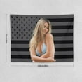 thumbnail image 3 of Madelyn Star Cline Tapestry Pink American Flag Wall Hanging College Dorm Decor Room Poster For Bedroom Living Room Gifts, 3 of 21
