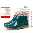 thumbnail image 4 of Women’s Mid Calf Rain Boots Waterproof Non Slip Garden Shoes Slip On Ankle with Detachable Lining, 4 of 5