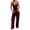 Wine Red, variant on Women'S 2 Piece Pajama Lounge Set Summer Matching Lounge Sets Black L