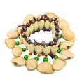thumbnail image 1 of Cloche à Main en Forme de Coquille de Fruits Fait Main Indonésien Instrument de Danse Rythmique pour Adultes et Enfants comme Montré, 1 of 6