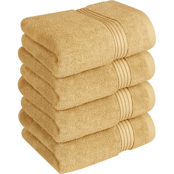 Utopia Towels 4 Piece Hand Towels Set, (16 x 28 inches) 100% Ring Spun  cotton, Lightweight and Highly Absorbent Towels for Bathroom, camp, Travel,  Spa, and Hotel (Beige) 