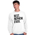thumbnail image 4 of Best Nephew Ever Family Aunt Uncle Men's Long Sleeve Tee T Shirt Brisco Brands M, 4 of 6