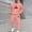 Pink, variant on mihongmao Sweatsuits Men 2 Piece Outfit Men Casual Pullover Hooded Sports Print Long Sleeve Trousers Two-Piece Elastic Waist Tracksuit Blue L