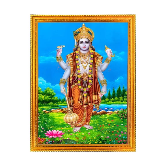 Vishnu -Religious God Photo Frame for Home & Pooja Room Decor