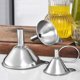 thumbnail image 4 of Embudos de acero inoxidable para cocina, pequeños embudos de metal (1,7 pulgadas/2,2 pulgadas/2,9 pulgadas) sin derrames, embudos de cocina de calidad alimentaria, 4 of 5