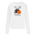 thumbnail image 4 of EQWLJWE Chandails en Molleton de Football Surdimensionnés pour Femmes Manches Longues Col Rond Chandails en Molleton Automne et Imprimé Citrouille Maillot Chandails en Molleton Costumes d'Halloween Hauts d'Entraînement pour Femmes, 4 of 5