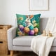 thumbnail image 5 of Uuiauoio Easter Bunny Pillow Cover 18 x 18inch Cute Rabbit Bunny Easter Decor Throw Pillow Case Cushion Cover Spring Season's Decorations for Home Sofa Bed, 5 of 7