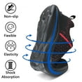 thumbnail image 3 of Mens Running Shoes Athletic Sport Casual Walking Shoes Fashion Sneakers Black/Red 8.5, 3 of 6