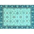 thumbnail image 1 of Ahgly Company Indoor Rectangle Oriental Light Blue Traditional Area Rugs, 7' x 9', 1 of 4