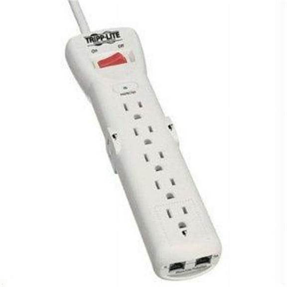 TRIPPLITE  SSUP Surge Suppressor, 7 Outlet 7 outlets, 6ft. Cord, 1270 joules 1 Line plus tel, $50k ins, Life Warranty