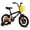 Black, variant on Rully 16 inch Dinosaur Kids Bike for Boys 4-7 Years, Bicycle with Training Wheels, Basket & Coaster Brake, Green