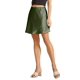 thumbnail image 2 of Minifalda Elegante de Cintura Alta con Volantes para Mujer, de Satén Sedoso, con de , Corte A. Verde XL, 2 of 7