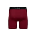 thumbnail image 6 of Wrangler Cool Carpenter 6" Boxer Briefs Men's Underwear, Small, Light Gray/Tibetan Red/Naval Academy, 3-Pack, 6 of 8