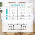 thumbnail image 6 of Teal Floral Tablecloth Oval, Watercolor Flower Table Cloth, Spring Summer Waterproof Table Cover, Wrinkle Free Tablecloth for Outdoor Dining Table Parties, Teal and Gray, 60x84 Inch Oval, 6 of 6