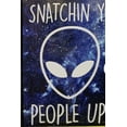 thumbnail image 2 of Tin Sign Novelty Alien Snatchin Yo People Up, Kalan 11” x 8”, 2 of 5