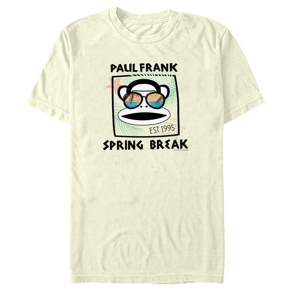 Men's Paul Frank Spring Break Julius the Monkey  Graphic Tee Beige 3X Large