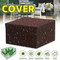 thumbnail image 1 of Funda para muebles de mesa y silla de 152 x 104 x 71 cm, funda para muebles de jardín de tela Oxford 210d, impermeable, resistente al viento, a la nieve y a los rayos UV para exteriores, 1 of 5