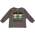 thumbnail image 3 of Inktastic Irish Twins St Patricks Girls Girls Long Sleeve Toddler T-Shirt, 3 of 5