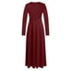 thumbnail image 5 of Vestido largo ajustado de manga larga con cuello redondo para mujer Sexy a la moda Pompotops hdfakjf5464, 5 of 5