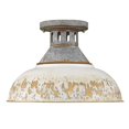 thumbnail image 2 of Golden Lighting Kinsley 1-light Semi-Flush Mount in Antique Ivory shade, 2 of 4