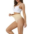 thumbnail image 4 of NOMADIC NOOK Women's High-Waisted Briefs Thong Stretchy Knickers Comfortable Underwear 2 Packs, 4 of 4