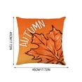 thumbnail image 2 of Darzheoy Fall Pillow Covers 18 x 18 inch Pumpkin Maple leaves Throw Pillow Covers Outdoor Autumn Thanksgiving Harvest Farmhouse Pillowcase Cushion Case for Home Sofa Fall Decor, 2 of 6