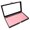 Pink, variant on Black Glass Case 14.75x8.25x2.1 Inches with 36-slot Black Ring Foam Liner & Metal Clasp